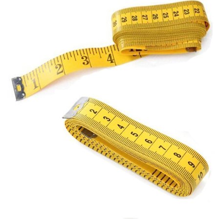 Målebånd for søm, 2 bånd, 300 cm, dobbeltsidig, ekstra langt, fleksibelt for skreddere, for måling av lengder og dimensjoner.