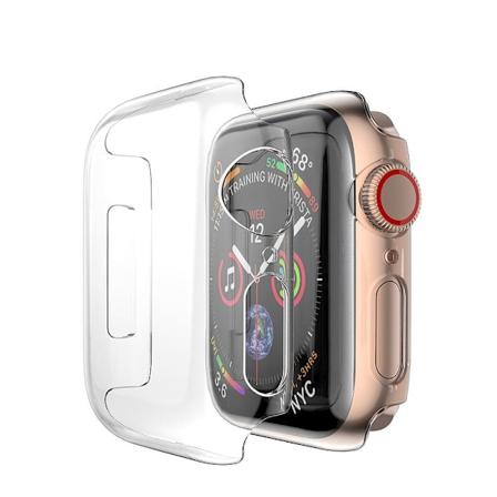 2-pak Apple Watch 38/40/42/44 mm - Heltäckande Skal Skærmskydd Transparent Transparent 38mm