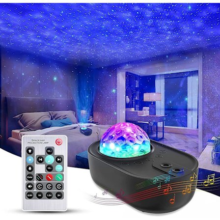 Star Projector, 3 In 1 Galaxy Night Light Projector With Remote Control, Bluetooth Music Speaker & 5 White Noises For Bedroom/party/home Decor B0