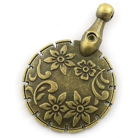 Turvallinen langanleikkuri Retro Vintage Pyöreä Muoto Riipus Leikkuuterä