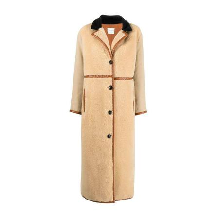 Forte Forte, Single-Breasted Coats Beige, Dames, Maat:S