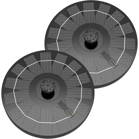 Soldrevet springvand 2,5W med solpanel, soldrevet damppumpe med 6 springvandshoveder, flydende soldrevet springvandspumpe til haven