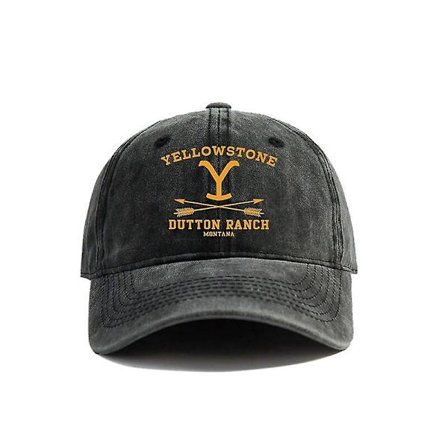Yellowstone National Park Baseball Caps Distressed Hats Cap Mænd Kvinder Retro Udendørs Sommer Justerbar Yellowstone Hats Mz-294 [DB]