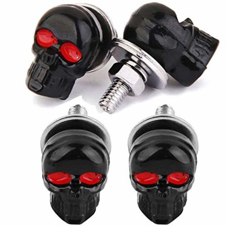 Skull Nummerplade Skruer Universal Bil Motorcykel Nummerplade