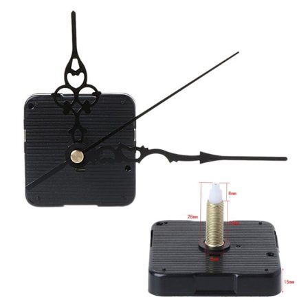 DIY Quartz Clock Movement Silence Quartz Clock Core Tillbehör Tillbehör för väggmonterade spetsiga nålar Tillbehör