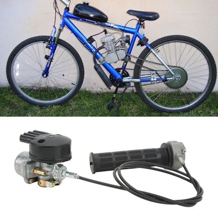 Förgasare Gasreglage Kabelset för 49cc 60cc 66cc 80cc 2-taktsmotor Motoriserad Cykel
