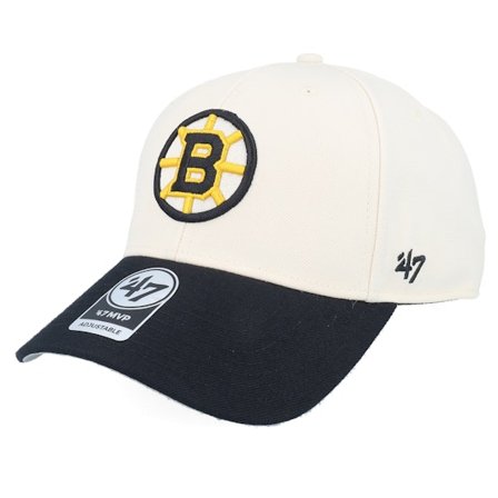 47 Brand - Beis adjustable Gorra - Boston Bruins NHL Tone 47 Mvp Cap Natural/Black Dad Cap @ Hatstore