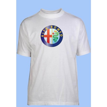 Alfa Romeo T-shirt, finns i 12 storlekar (4 XL, VIT)