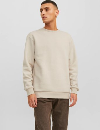 Jack & Jones Jjebradley Sweat Crew Noos - Cream - XL