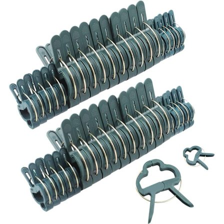 60 trädgårdsväxtklämmor (2 storlekar, 30 stycken i varje) Återanvändbara gr