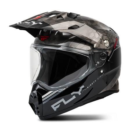 Casco de Cross FLY Racing Trekker Kryptek Conceal Negro/Gris/Blanco S