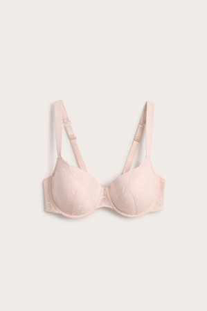 Kappahl | Pitsipäällysteiset kaarituelliset rintaliivit | Pinkki