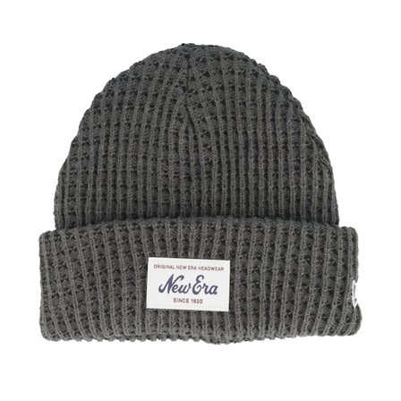 New Era - Short Beanie Waffle Grey Cuff Shortbeanie Grey Beanie - @ Hatstore