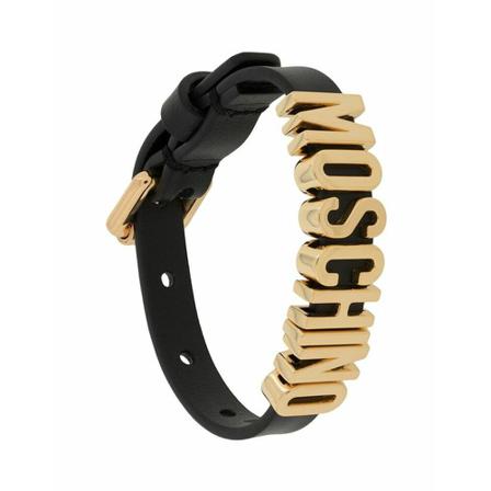 Moschino, Bracelets Zwart, Dames, Maat:ONE Size,leer
