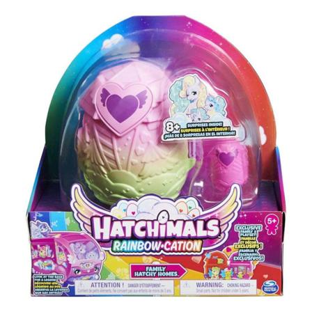 Hatchimals Family Hatchy Homes Rainbow-cation Multifärg