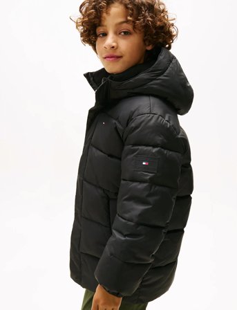 Tommy Hilfiger Essential Padded Parka - Black - 128