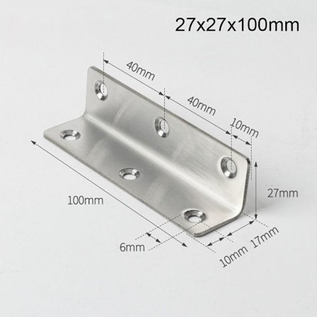 Vinkel Hjørne Kode Beslag Stand 27X27X100MM 27X27X100MM