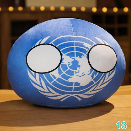 10 cm Country Ball Plysj Leketøy Polandball anheng Countryball Stuff -1