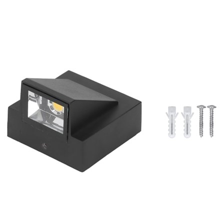 Vegglampe IP67 Vanntett LED Dekorativt Lys 90‐265V Utendørs Dekor for Hage Terrasse Hvit Lys