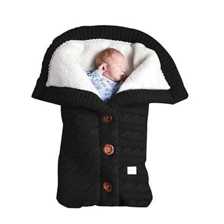 Spädbarns Filtar Mjuk Tjock Fleece Stickad Baby Flickor Pojkar Barnvagnsfiltar Babytillbehör, Filt