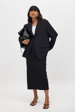 NA-KD - Midiskjørt med middels liv - Blyantskjørt - Svart - EU 34