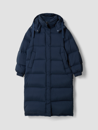 MATCH - Bianca dunkåpe - Donna - Str. XL - Dame - Jakker & Kåper - Blå - Ytterstoff: 100%polyamid-resirkulert, Fyll: 90% Dun, 10% Fjær