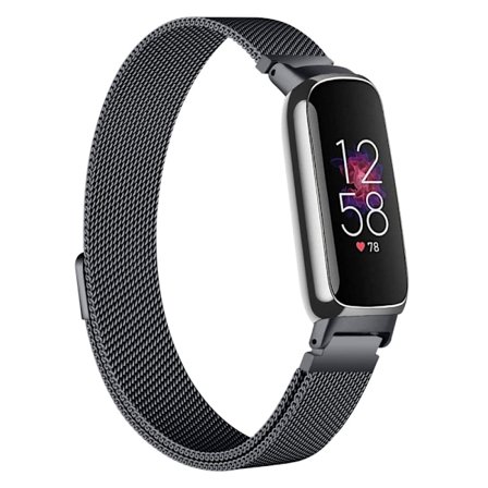 Milanese Loop -ranneke Fitbit Inspire 3 - Musta