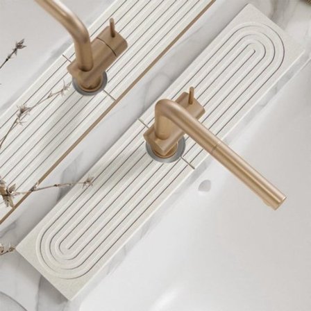 Kjøkkenkranmatte, 24-tommers lang diatoméjordvask, tørker raskt.