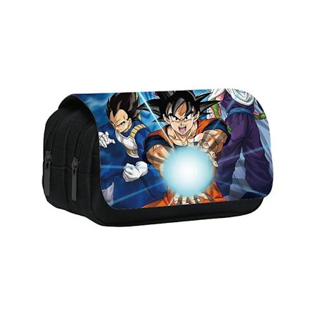 Dragon Ball Penalhus Stor Kapacitet Dobbelt Lynlås Penalhus Pen Taske Skoleartikler Organizer Penalhus Fødselsdagsgaver