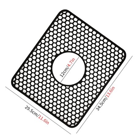 Hunajakennotiskialusta, musta, keskikokoinen