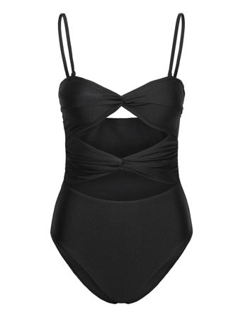 Gina Tricot Cutout Twist Swimsuit Svart
