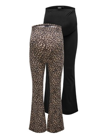 Only Maternity | Olmlovely Leo Flared Pant 2-Pack Noos | S