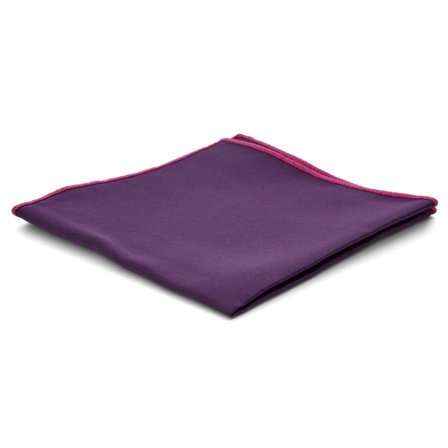 Poszetka w kolorze ciemnej purpury Basic dla mężczyzn - Jednokolorowe poszetki