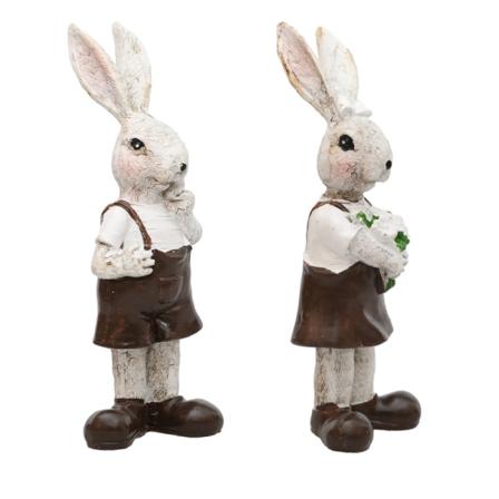 Ny kaninfigur påsk söt dekoration vit