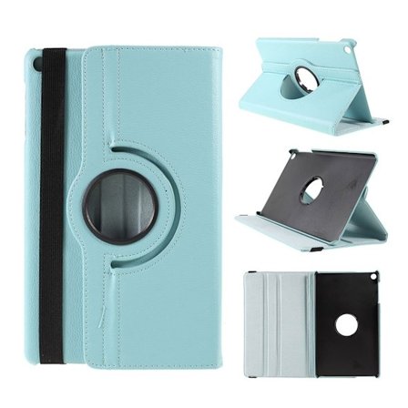 Samsung Galaxy Tab A 10.1 (2019) litchi lædercover - babyblå
