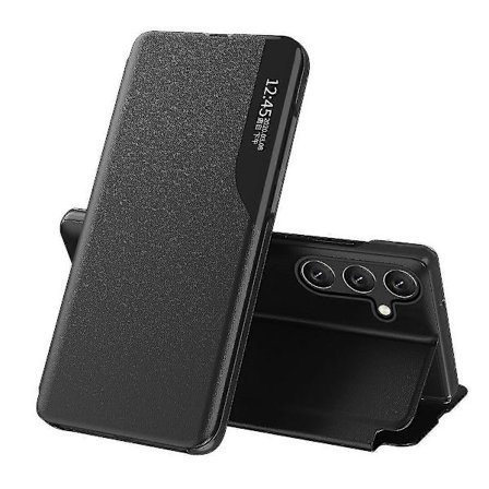 Til Samsung Galaxy A35 5G Etui PU Læder Stand View Vindue Telefon Cover