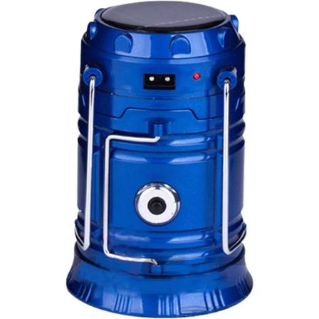 Multifunktionell Utomhuscampinglampa Uppladdningsbar Bärbar Blue