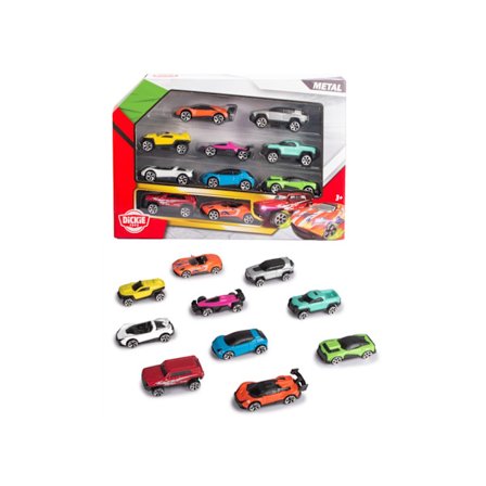 Gjuten Fordon 10-Pack, 7cm