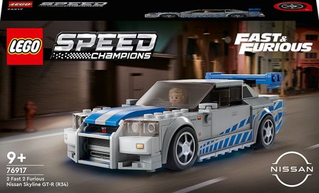 Lego Speed Champions 2 Fast 2 Furious Nissan Skyline Gtr R34 76917, Børn & Forældre, Motorik & Bevægelse, Klodser Og Stabletårne