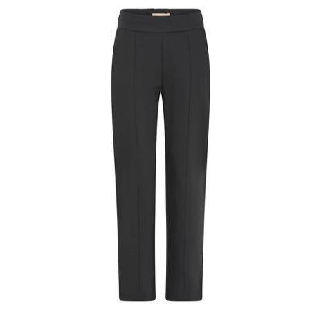 Gustav High Waist Regular Leg Bukser Sort, Dame