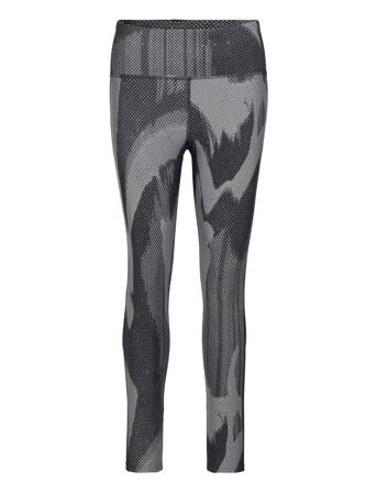 Lux Perform Tight-Aop Running/training Tights Svart Reebok Performance*Betinget Tilbud