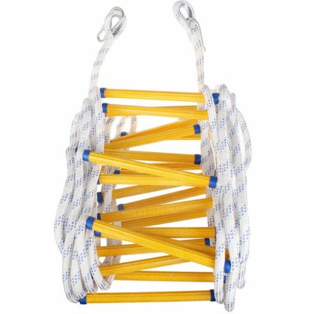 Brandstige 10M Tyk Brandstige med Karabinhager