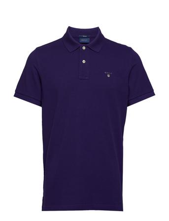 Original Pique Ss Rugger Polos Short-sleeved Lila GANT