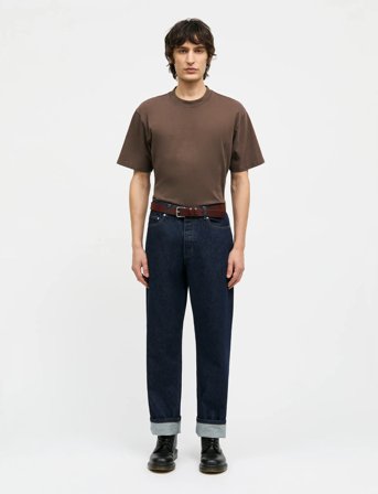Mads Nørgaard Combed Jersey Dye Thorbjørn Tee - Brown - XL