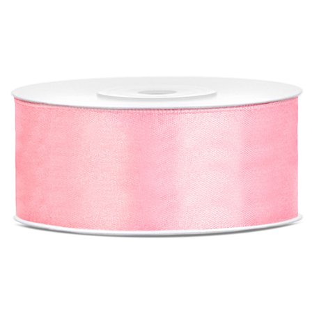 Satinband Ljusrosa 25 mm
