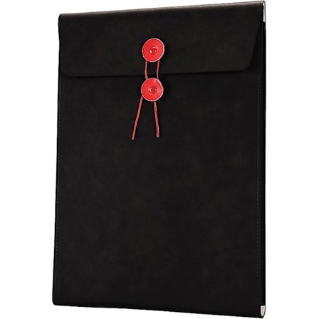 A4-mappe i PU-lær med snorlukking