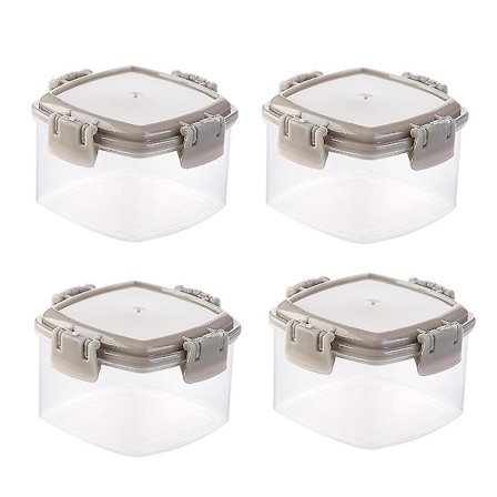 4 stk Saus Klemmeflaske Mini Krydderboks Utendørs Bærbar Grill Krydderglass,C