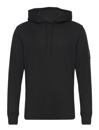 Badge Ottoman Ls Hoody Hettegenser Genser Svart Calvin Klein Jeans*Betinget Tilbud