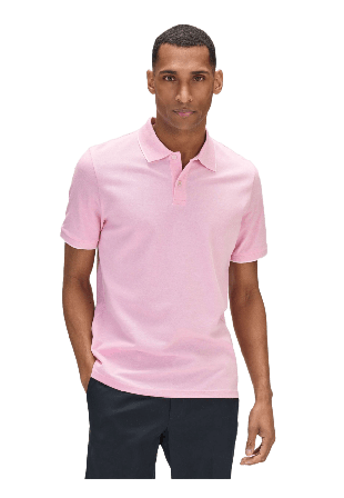 John Henric Cotton S/s Jersey Polo (ove) T-shirts Herr Rosa L