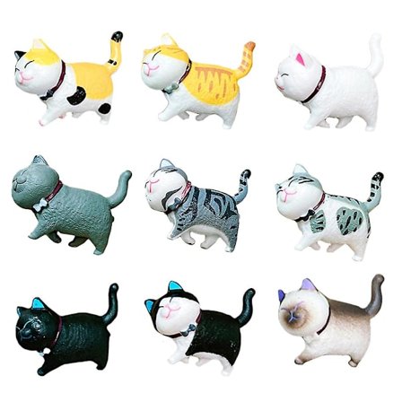 9 kpl 3d suloinen kissa muotoinen magneettinen jääkaapin tarrat eläimen muotoinen jääkaapin magneetti